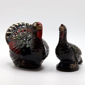 Decorative Turkey Figurine Set - Salt and pepper shakers